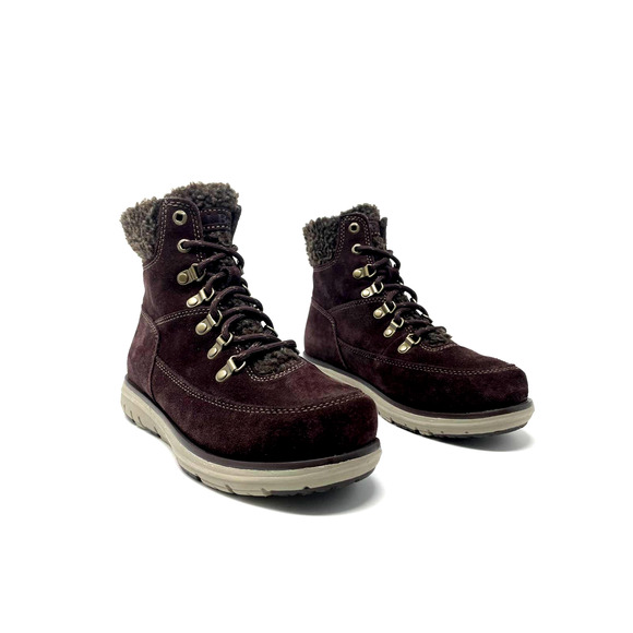 $129 LL Bean Mountain Lodge Fleece Collar Insulated Boot Women's 6.5 Waterproof - Picture 3 of 9